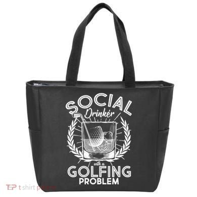 Social Drinker with a Golfing Problem Tote Bag