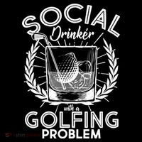 Social Drinker with a Golfing Problem Tote Bag thumb 4