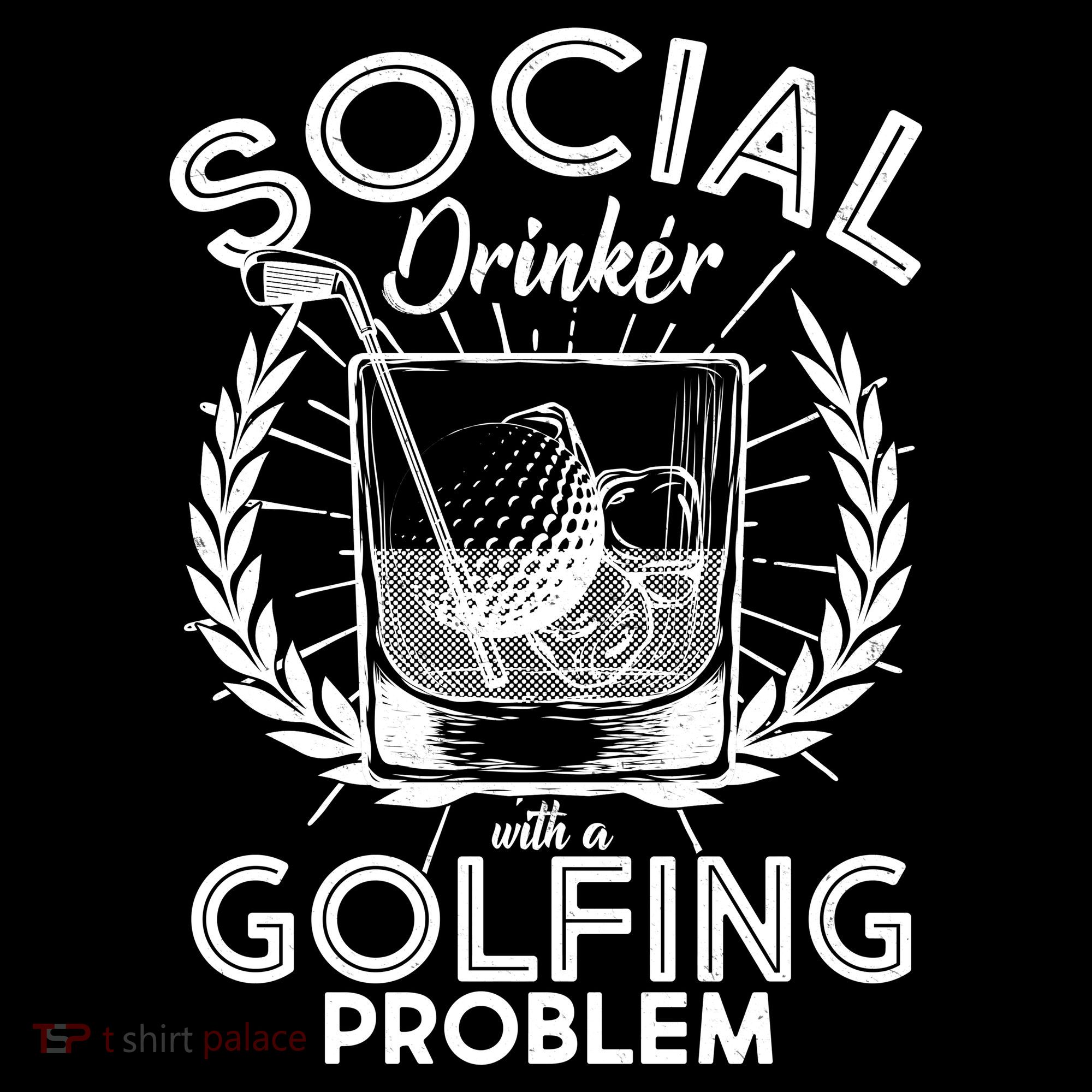 Social Drinker with a Golfing Problem Tote Bag