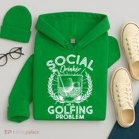 Social Drinker with a Golfing Problem Hoodie thumb 4