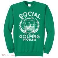 Social Drinker with a Golfing Problem Sweatshirt thumb 0
