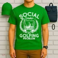 Social Drinker with a Golfing Problem T-Shirt thumb 6