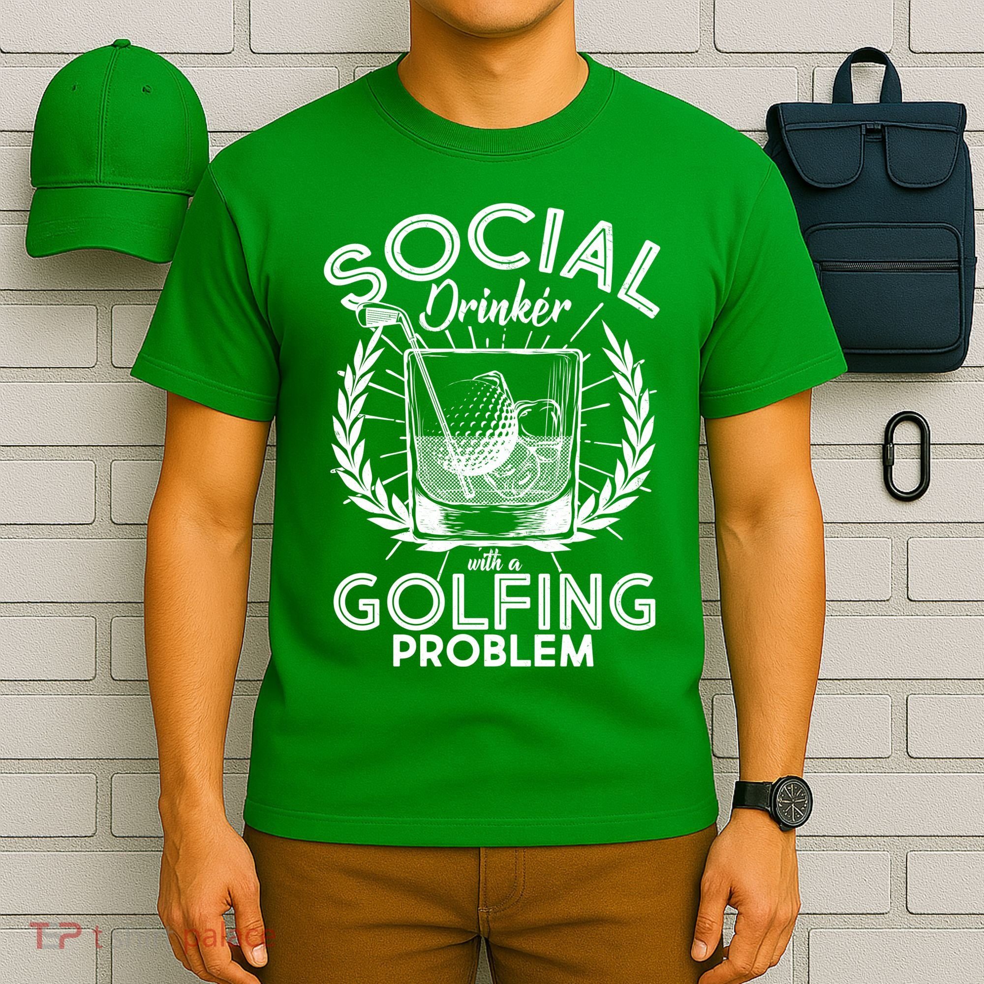 Social Drinker with a Golfing Problem T-Shirt
