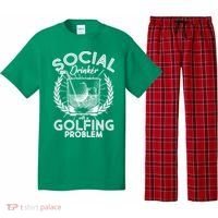 Social Drinker with a Golfing Problem Pajama Set thumb 0