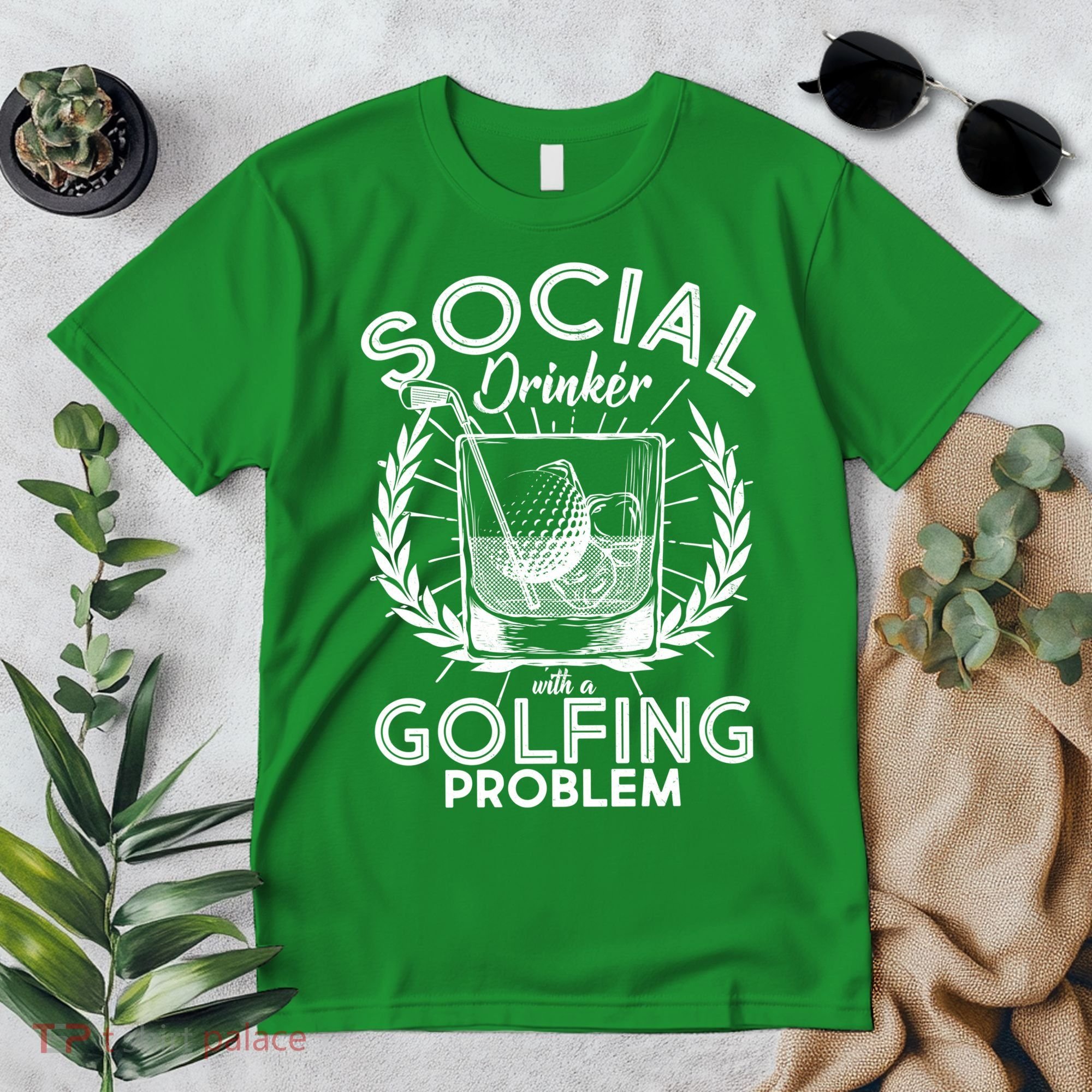 Social Drinker with a Golfing Problem Premium T-Shirt