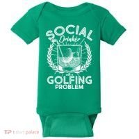 Social Drinker with a Golfing Problem Baby Bodysuit thumb 0