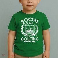 Social Drinker with a Golfing Problem Toddler T-Shirt thumb 2