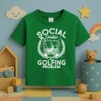 Social Drinker with a Golfing Problem Toddler T-Shirt thumb 3