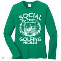 Social Drinker with a Golfing Problem Women's Long Sleeve Shirt thumb 0