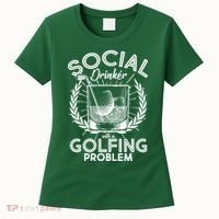 Social Drinker with a Golfing Problem Women's T-Shirt thumb 0