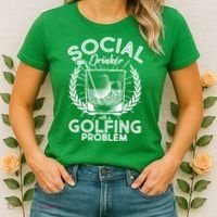 Social Drinker with a Golfing Problem Women's T-Shirt thumb 2