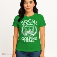 Social Drinker with a Golfing Problem Women's T-Shirt thumb 4
