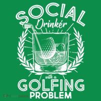 Social Drinker with a Golfing Problem Women's T-Shirt thumb 6