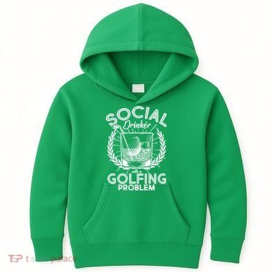 Social Drinker with a Golfing Problem Kids Hoodie
