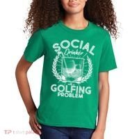 Social Drinker with a Golfing Problem Kids T-Shirt thumb 2