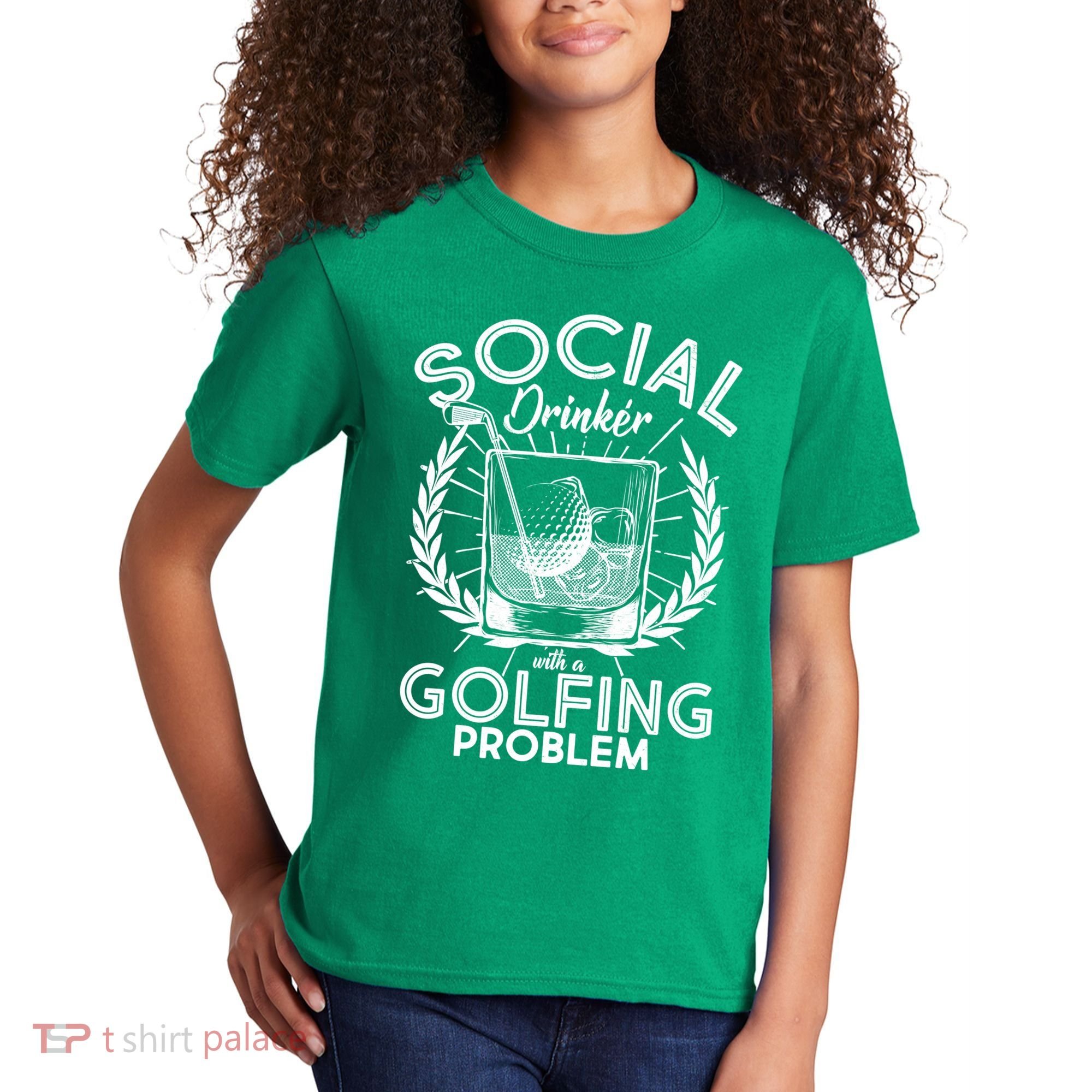 Social Drinker with a Golfing Problem Kids T-Shirt