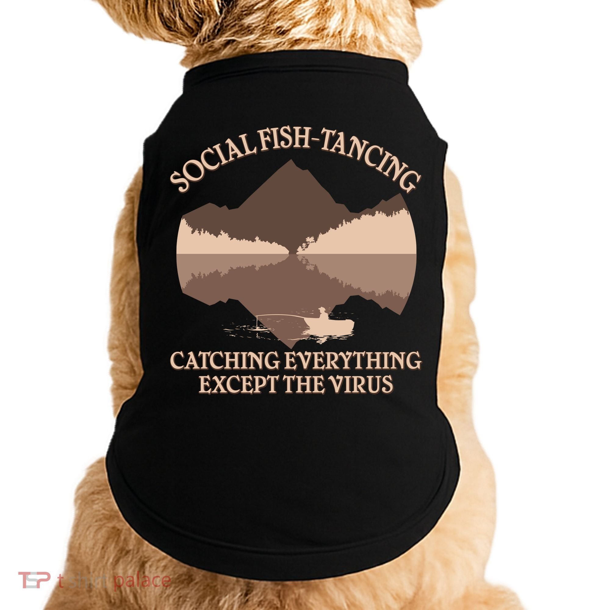 Social Fish-Tancing Funny Social Distancing Doggie Tank