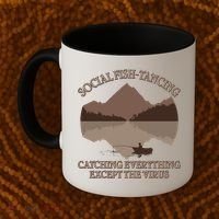 Social Fish-Tancing Funny Social Distancing Coffee Mug thumb 2