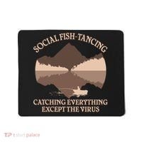 Social Fish-Tancing Funny Social Distancing Mousepad thumb 0