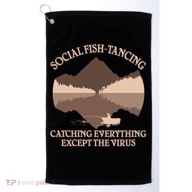 Social Fish-Tancing Funny Social Distancing Golf Towel