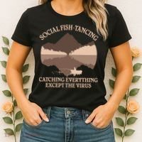 Social Fish-Tancing Funny Social Distancing Women's T-Shirt thumb 2
