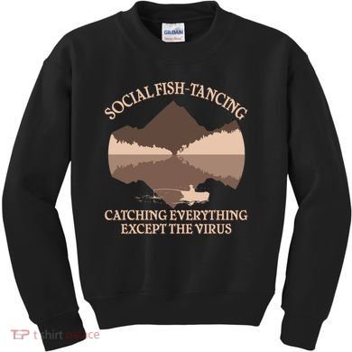 Social Fish-Tancing Funny Social Distancing Kids Sweatshirt