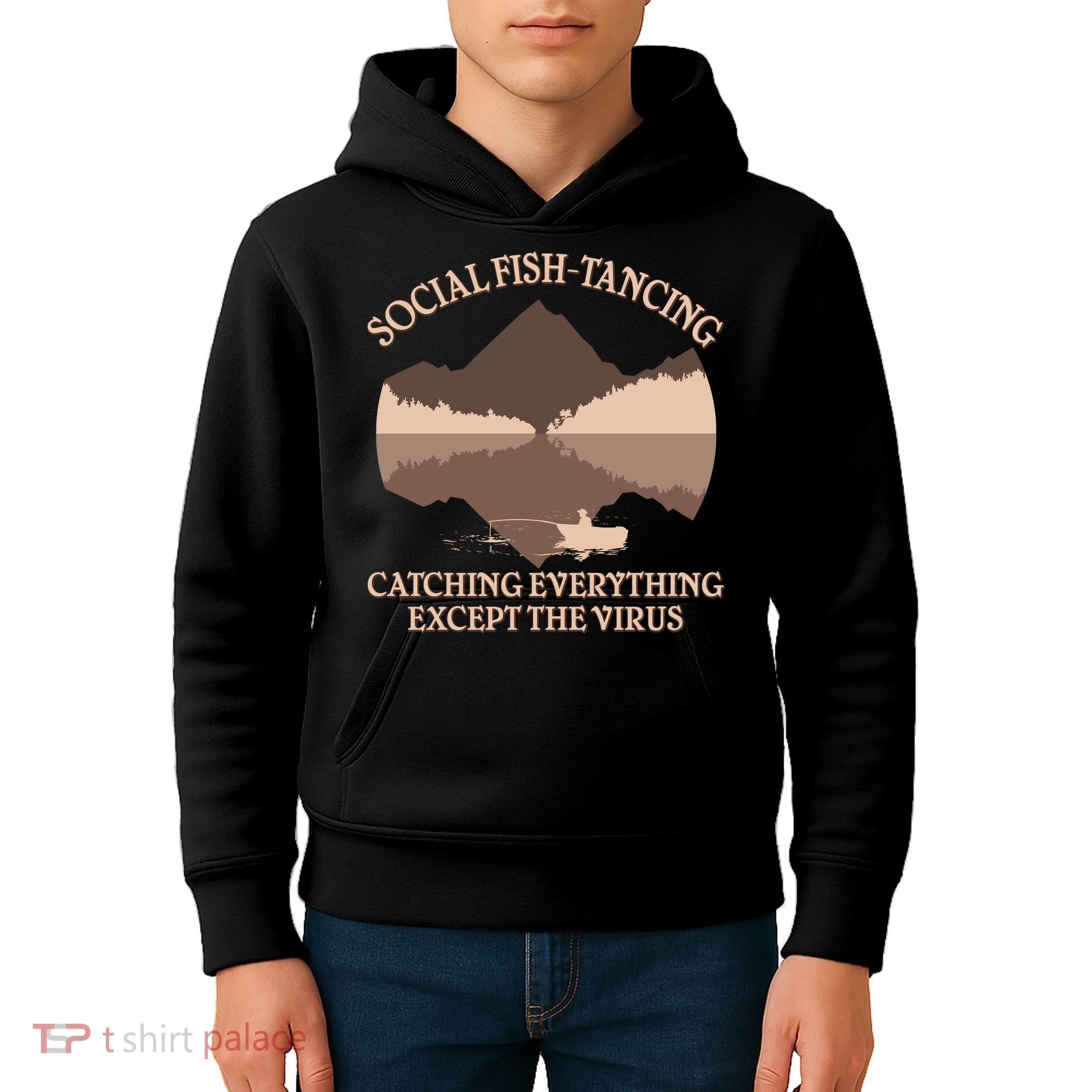 Social Fish-Tancing Funny Social Distancing Kids Hoodie