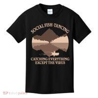 Social Fish-Tancing Funny Social Distancing Kids T-Shirt thumb 0