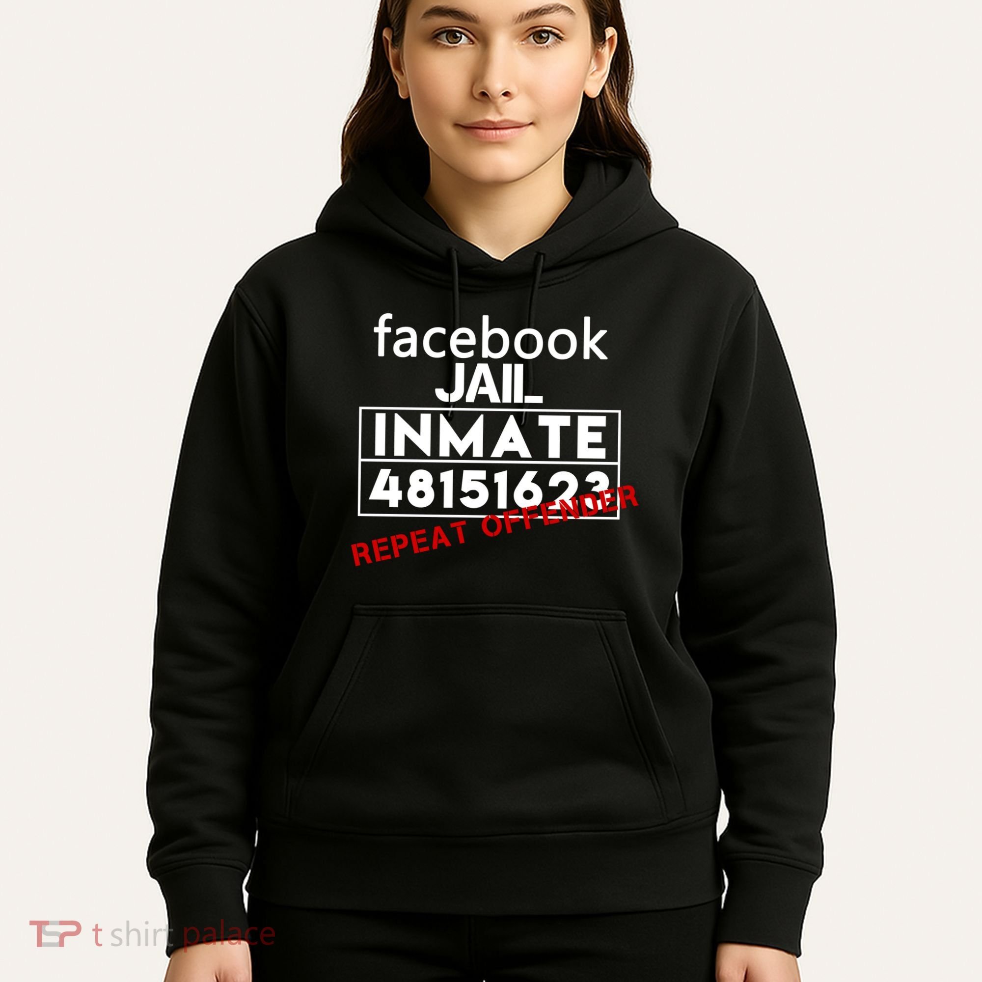 Social Media Jail Inmate Repeat Offender Hoodie
