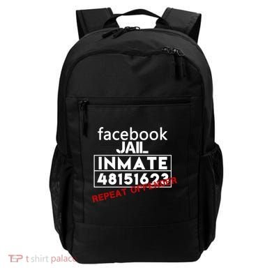 Social Media Jail Inmate Repeat Offender Backpack
