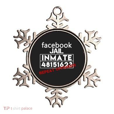 Social Media Jail Inmate Repeat Offender Ornament