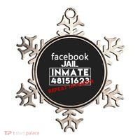 Social Media Jail Inmate Repeat Offender Ornament thumb 0