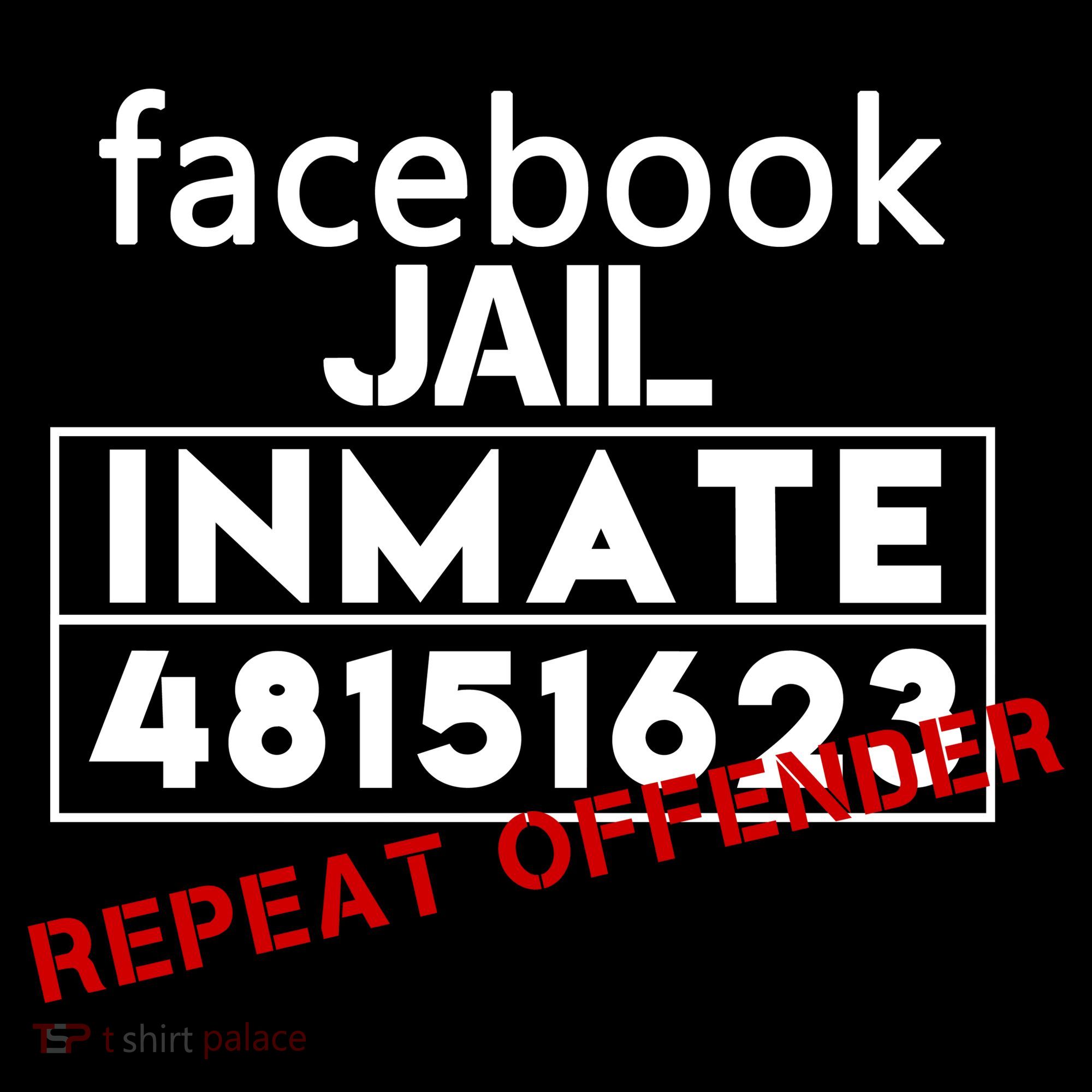Social Media Jail Inmate Repeat Offender Tank Top