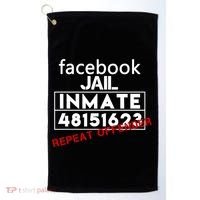 Social Media Jail Inmate Repeat Offender Golf Towel thumb 0