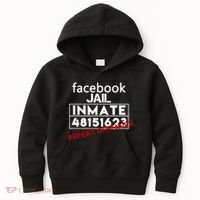 Social Media Jail Inmate Repeat Offender Kids Hoodie thumb 0