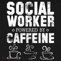 Social Worker Powered By Caffeine Doggie Tank thumb 4