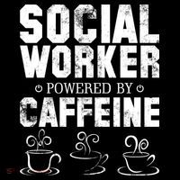 Social Worker Powered By Caffeine Long Sleeve Shirt thumb 2