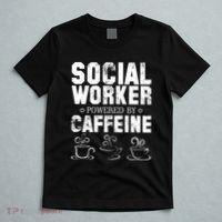 Social Worker Powered By Caffeine T-Shirt thumb 5