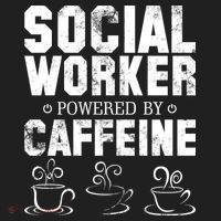 Social Worker Powered By Caffeine Beanie thumb 2