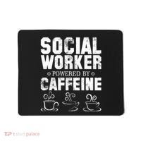 Social Worker Powered By Caffeine Mousepad thumb 0