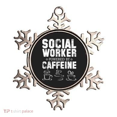 Social Worker Powered By Caffeine Ornament