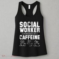 Social Worker Powered By Caffeine Women's Tank Top thumb 3