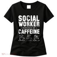 Social Worker Powered By Caffeine Women's T-Shirt thumb 0