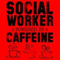 Social Worker Powered By Caffeine Santa Hat thumb 1