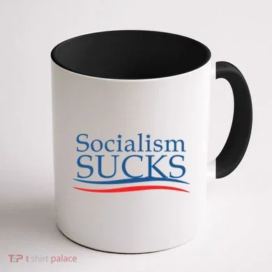 Socialism Sucks Coffee Mug back