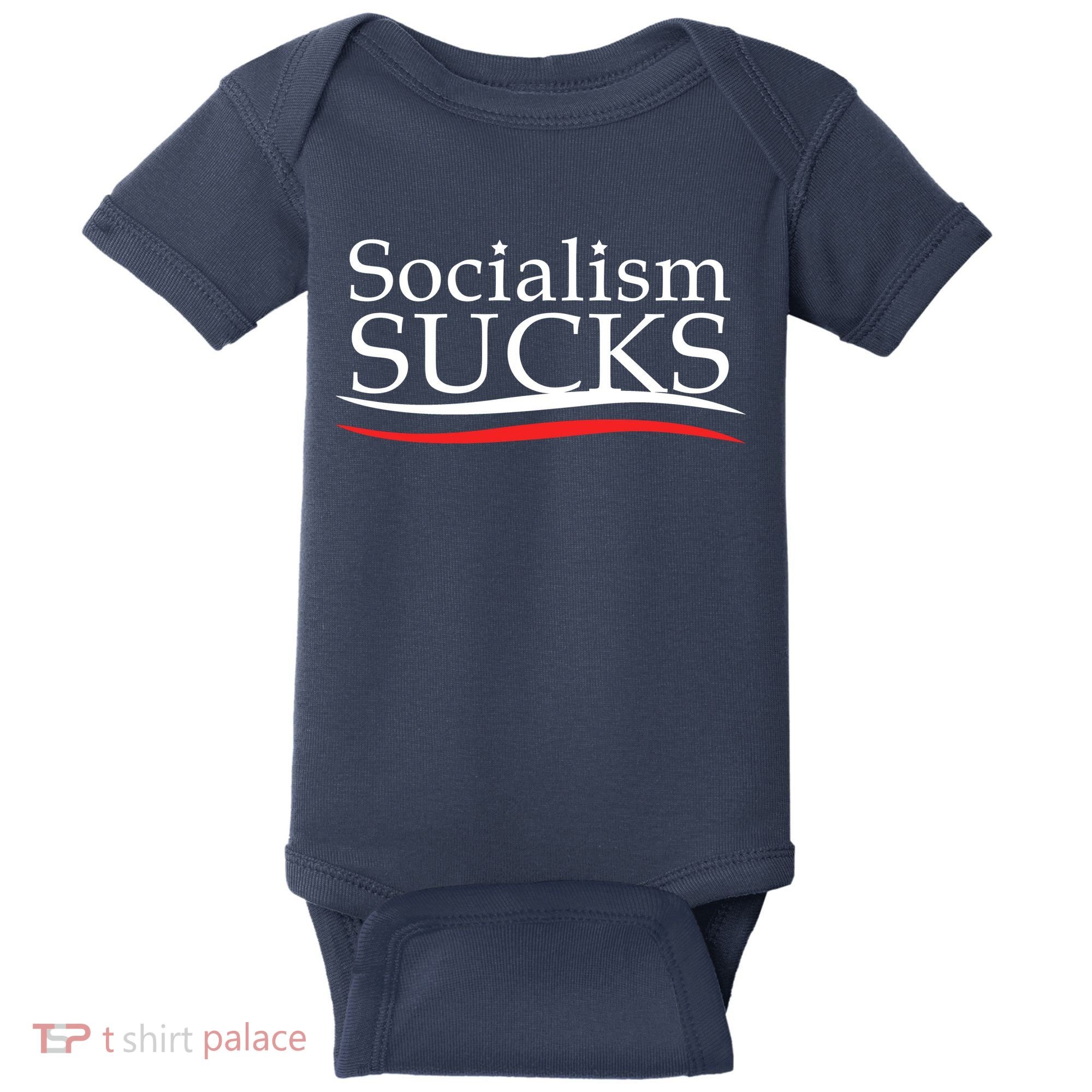 Socialism Sucks Baby Bodysuit