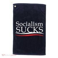 Socialism Sucks Golf Towel thumb 0