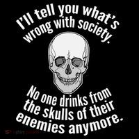 Society No One Drinks From Skulls Of Their Enemies Women's Hoodie thumb 2