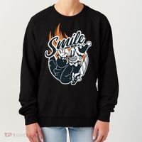 Smile Or Die Scary Clown Halloween Women's Sweatshirt thumb 0