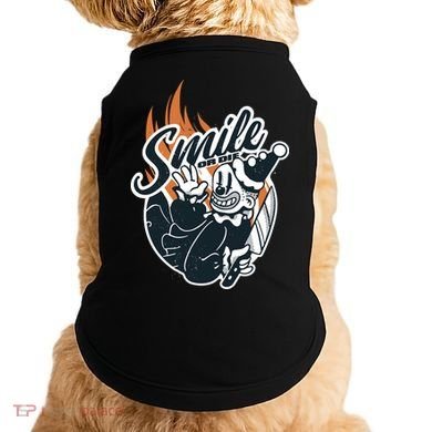 Smile Or Die Scary Clown Halloween Doggie Tank